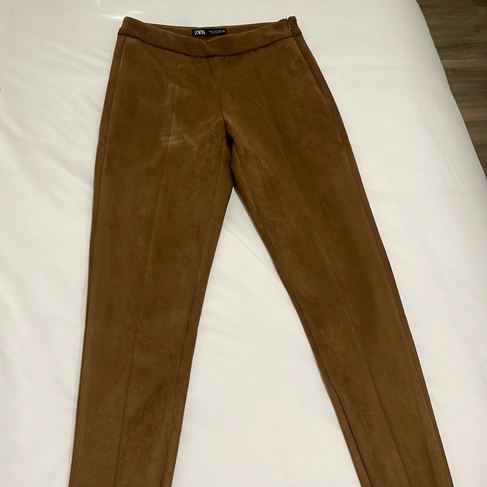 Zara Brown Suede Pants